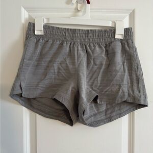 Adidas Gray Athletic Shorts Lightweight Elastic Waist